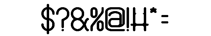 HUMANIZED MACHINE Bold Font OTHER CHARS