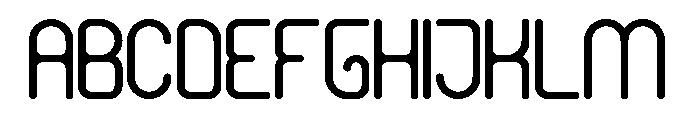 HUMANIZED MACHINE Bold Font UPPERCASE