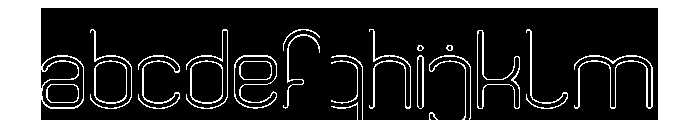 HUMANIZED MACHINE-Hollow-Invers FONT