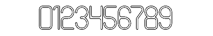 HUMANIZED MACHINE-Hollow Font OTHER CHARS