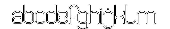 HUMANIZED MACHINE-Hollow FONT