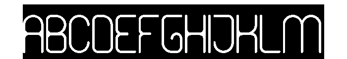 HUMANIZED MACHINE-Inverse Font UPPERCASE