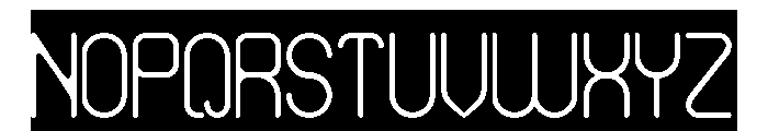 HUMANIZED MACHINE-Inverse Font UPPERCASE