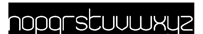 HUMANIZED MACHINE-Inverse Font LOWERCASE
