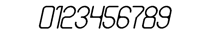 HUMANIZED MACHINE Italic Font OTHER CHARS