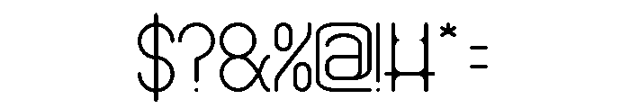 HUMANIZED MACHINE-Light Font OTHER CHARS
