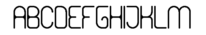 HUMANIZED MACHINE Font UPPERCASE
