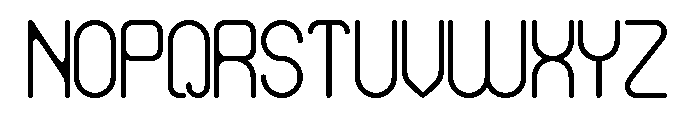 HUMANIZED MACHINE Font UPPERCASE