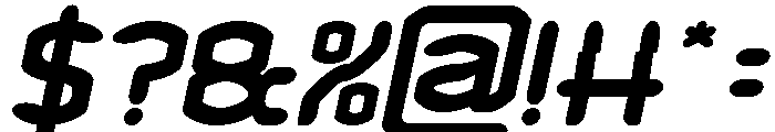 HUNDRED PERCENT Bold Italic Font OTHER CHARS
