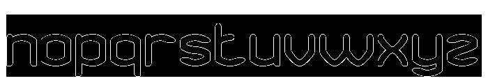 HUNDRED PERCENT-Hollow-Inverse Font LOWERCASE
