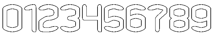 HUNDRED PERCENT-Hollow Font OTHER CHARS