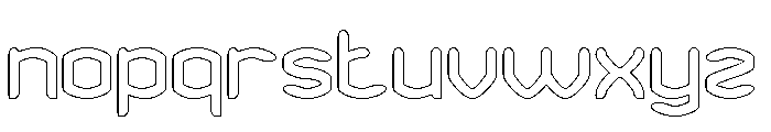 HUNDRED PERCENT-Hollow Font LOWERCASE