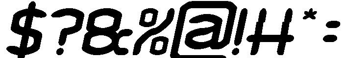 HUNDRED PERCENT Italic Font OTHER CHARS