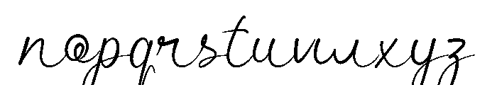 Huansa Font LOWERCASE