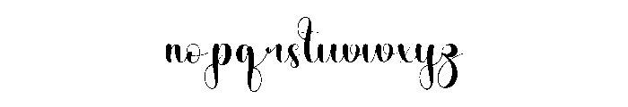 Hubby Wedding Font LOWERCASE