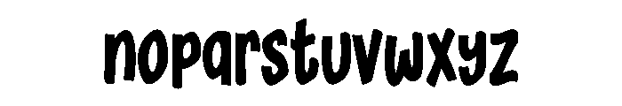 Hugberry Font LOWERCASE