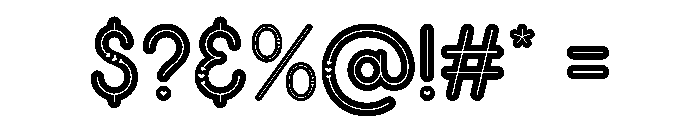 Huge Love Regular Font OTHER CHARS