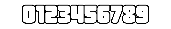 Huge Space Regular Font OTHER CHARS