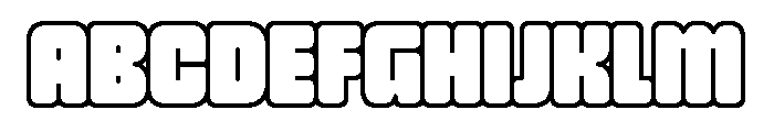 Huge Space Regular Font UPPERCASE