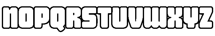 Huge Space Regular Font UPPERCASE