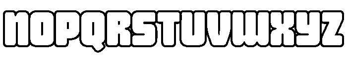 Huge Space Regular Font LOWERCASE