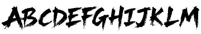 Hugels Bogers Font UPPERCASE