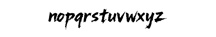 Hugels Bogers Font LOWERCASE