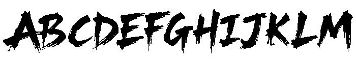 HugelsBogers Font UPPERCASE