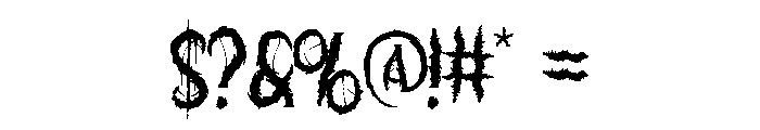 Hugeous Font OTHER CHARS