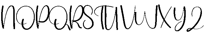 Huglilys Font UPPERCASE