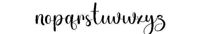 Huglilys Font LOWERCASE
