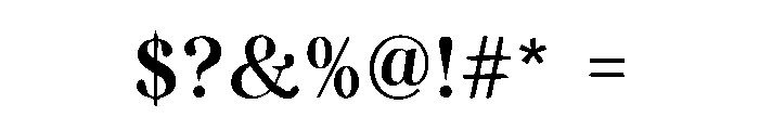 Hugoria Font OTHER CHARS