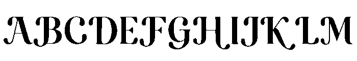 Hugoria Font UPPERCASE