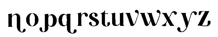 Hugoria Font LOWERCASE