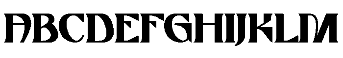Hugster Font UPPERCASE