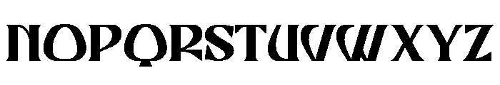 Hugster Font UPPERCASE
