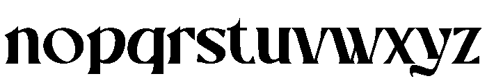 Hugster Font LOWERCASE
