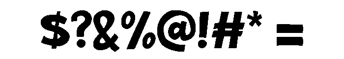 Huisea Regular Font OTHER CHARS