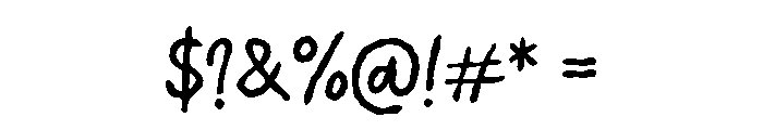 Human Error Regular Font OTHER CHARS