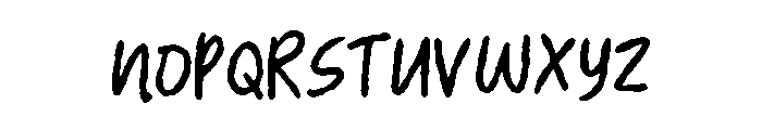 Human Error Regular Font UPPERCASE
