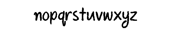 Human Error Regular Font LOWERCASE