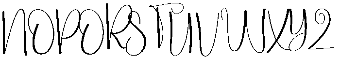 Human Funny Font UPPERCASE