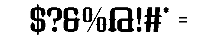 Human Hacked Font OTHER CHARS