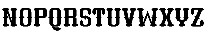 Human Hacked Font UPPERCASE