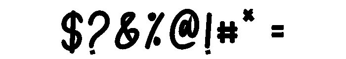 Human Humble Font OTHER CHARS