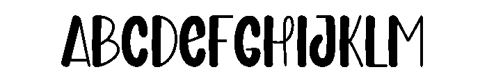 Human Humble Font UPPERCASE