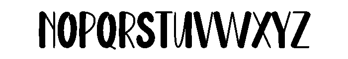 Human Humble Font LOWERCASE