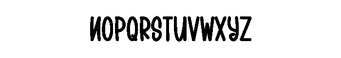 Humble Black Font LOWERCASE