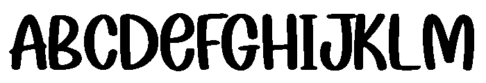 Humble Friends Regular Font UPPERCASE