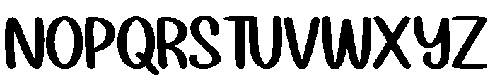 Humble Friends Regular Font UPPERCASE